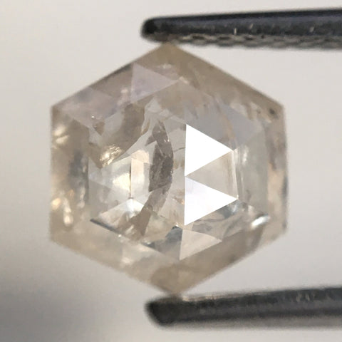 1.40 Ct Natural loose diamond Hexagon Shape Fancy Color, 7.74 mm x 6.90 mm x 2.95 mm Hexagonal shape natural diamond, SJ76-141