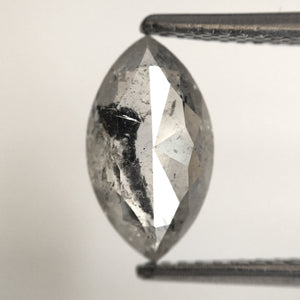1.28 Ct Marquise Shape natural loose diamond, salt and pepper diamond 10.65 x 5.99 x 2.54 mm Rose-cut marquise natural diamond SJ76-156