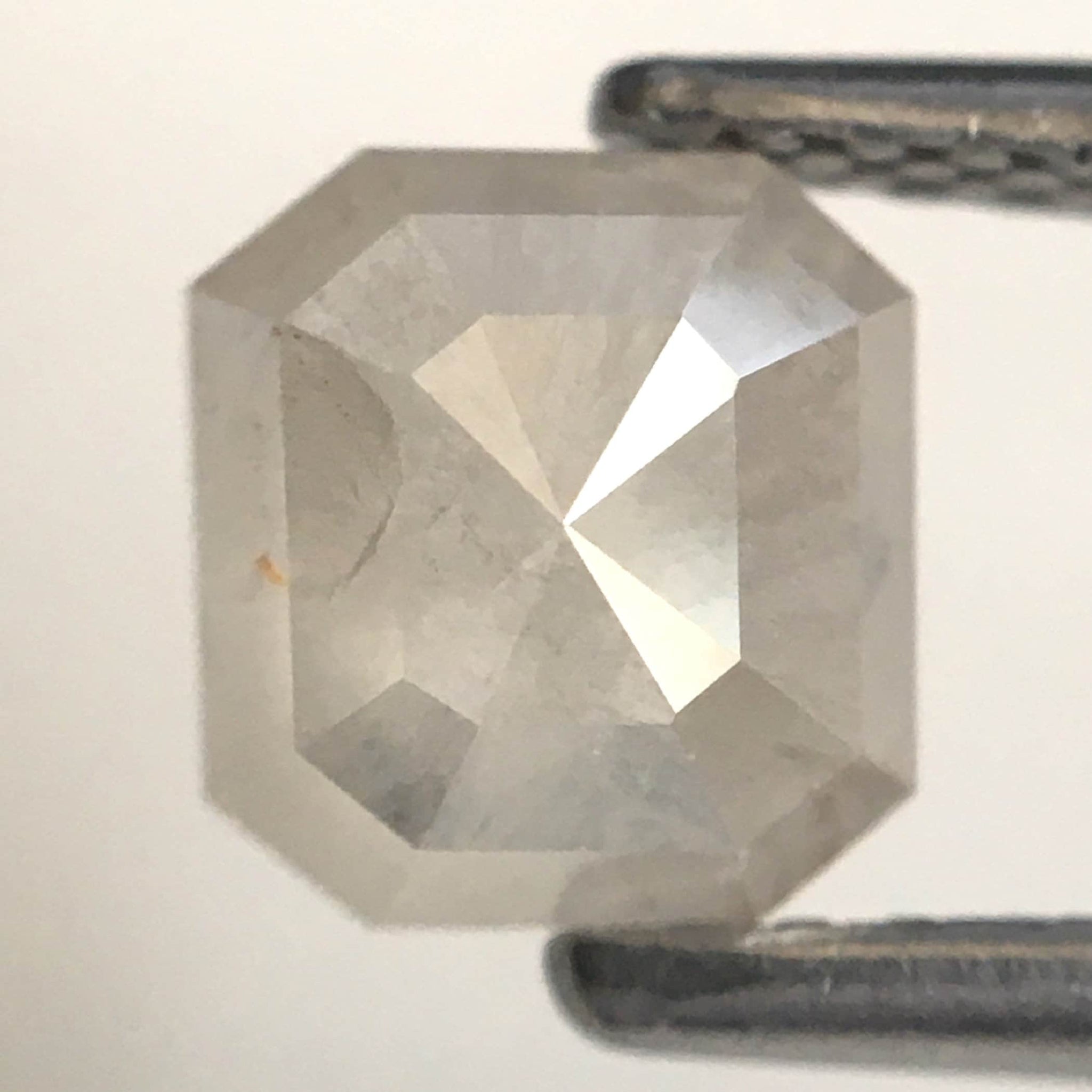 0.97 Ct Emerald Shape Gray color Natural Diamond, 5.83 mm x 5.46 mm x 2.94 mm Natural Loose Diamond, Emerald Cut Diamond, SJ76-165