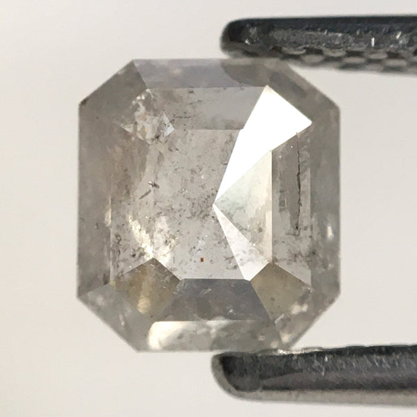 0.71 Ct Emerald Shape Gray color Natural Diamond, 5.59 mm x 5.03 mm x 2.40 mm Natural Loose Diamond, Emerald Cut Diamond, SJ76-171