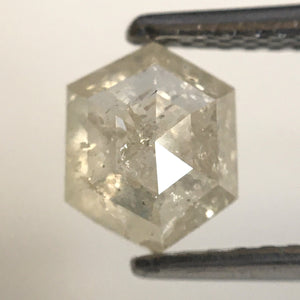 0.97 Ct Natural loose diamond Hexagon Shape Fancy color, 6.62 mm x 5.34 mm x 3.31 mm Hexagonal shape natural diamond, SJ76-203