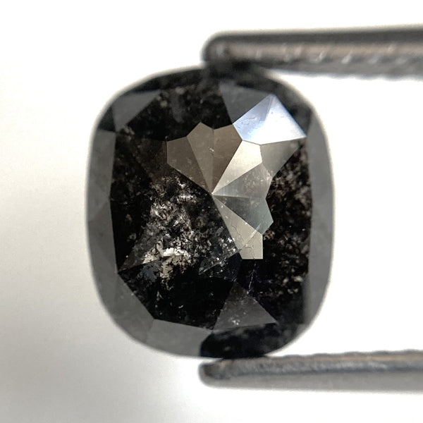 1.73 Ct Natural loose diamond Oval Shape Salt and Pepper, 8.28 mm x 6.99 mm x 3.28 mm Rose-Cut Oval shape natural loose diamond SJ87-60