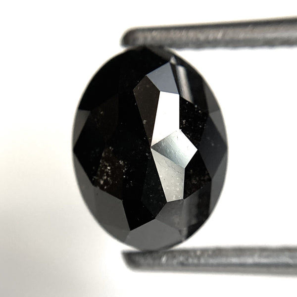 2.14 Ct Natural loose diamond Oval Shape Salt and Pepper, 8.50 mm x 6.53 mm x 4.25 mm Full Rose-Cut Oval shape natural loose diamond SJ87-67
