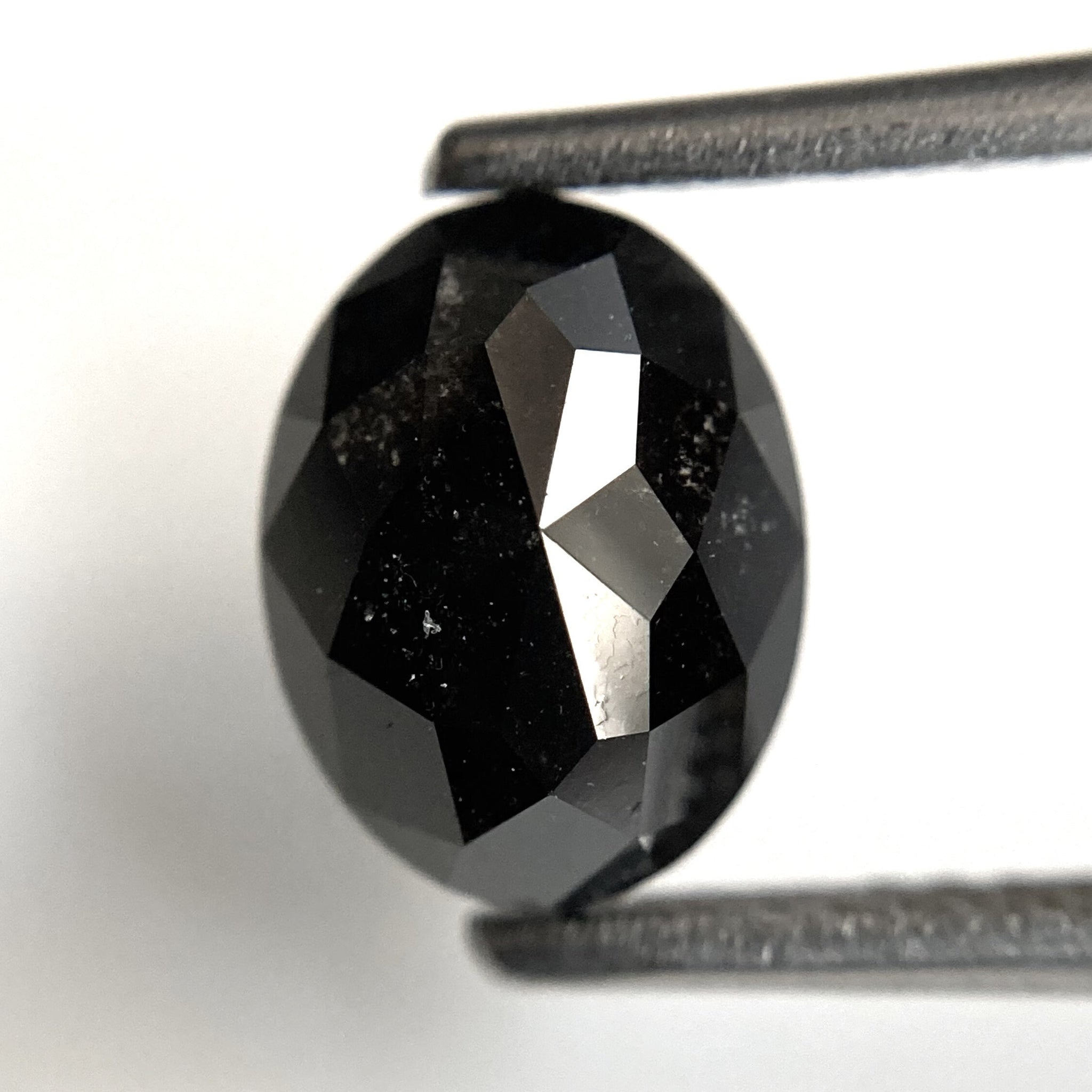 2.14 Ct Natural loose diamond Oval Shape Salt and Pepper, 8.50 mm x 6.53 mm x 4.25 mm Full Rose-Cut Oval shape natural loose diamond SJ87-67