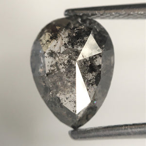 2.14 Ct Pear Shape natural loose diamond, salt and pepper diamond, 9.70 mm x 7.25 mm x 3.87 mm Full-cut pear shape natural diamond SJ76-22