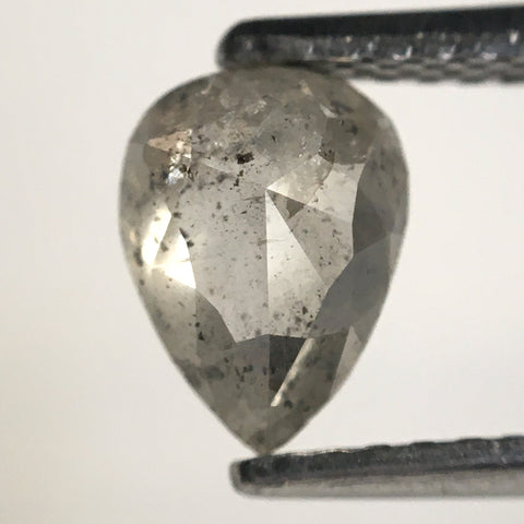 0.86 Ct Pear Shape natural loose diamond, 6.97 mm x 5.20 mm x 3.03 mm Fancy color Rose-cut pear shape natural diamond SJ76-169