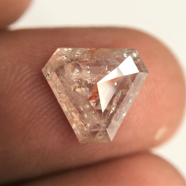 1.94 Ct Natural Fancy Color Geometry Shape Natural Loose diamond, 8.92 mm x 10.20 mm x 2.68 mm Shield Shape Loose Diamond SJ76-60
