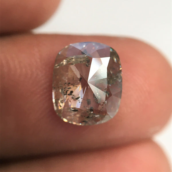1.90 Ct Natural loose diamond Oval Shape Fancy Salt and Pepper, 9.48 mm x 7.92 mm x 2.66 mm Gray Rose-Cut Oval shape natural diamond SJ76-62