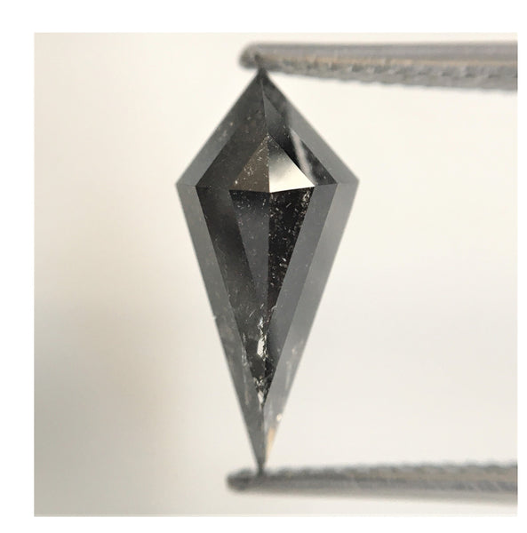 2.36 Ct Natural loose diamond Kite Shape Salt and Pepper, 14.78 mm x 6.74 mm x 4.33 mm Kite shape natural diamond, SJ76-66