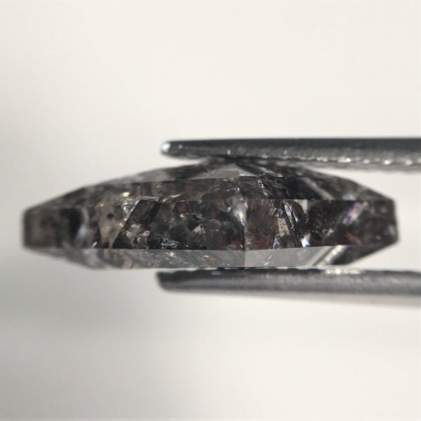 3.46 Ct Natural loose diamond Kite Shape Salt and Pepper, 15.03 mm x 8.11 mm x 4.37 mm Kite shape natural diamond, SJ76-110