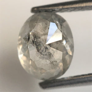 1.85 Ct Natural loose diamond Oval Shape Fancy color, 7.36 mm x 6.03 mm x 4.58 mm Full Rose-Cut Oval shape natural diamond, SJ76-120