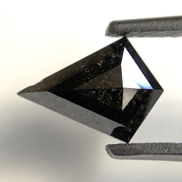 0.77 Ct Kite shape Natural Loose Diamond Black Salt and Pepper, 8.82 mm x 6.57 mm x 2.30 mm Fancy Black Kite Shape Loose Diamond SJ89-24