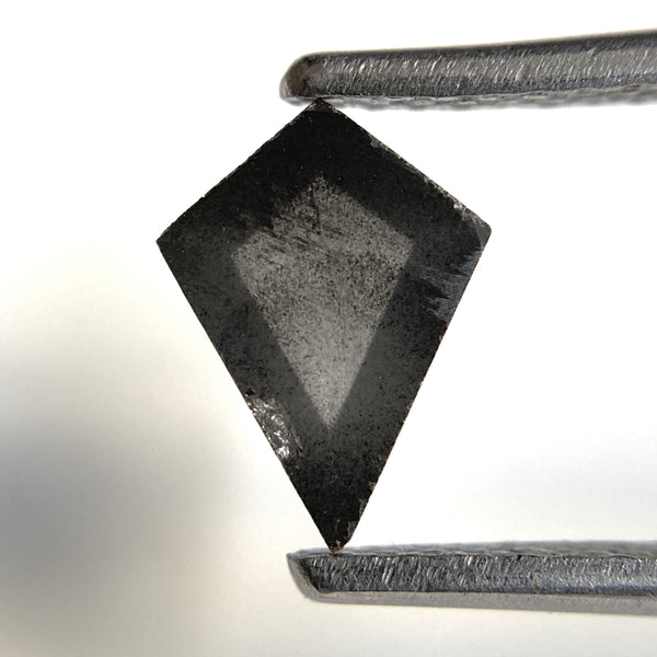 0.82 Ct Kite shape Natural Loose Diamond Black Salt and Pepper, 8.16 mm x 6.00 mm x 2.73 mm Fancy Black Kite Shape Loose Diamond SJ89-25
