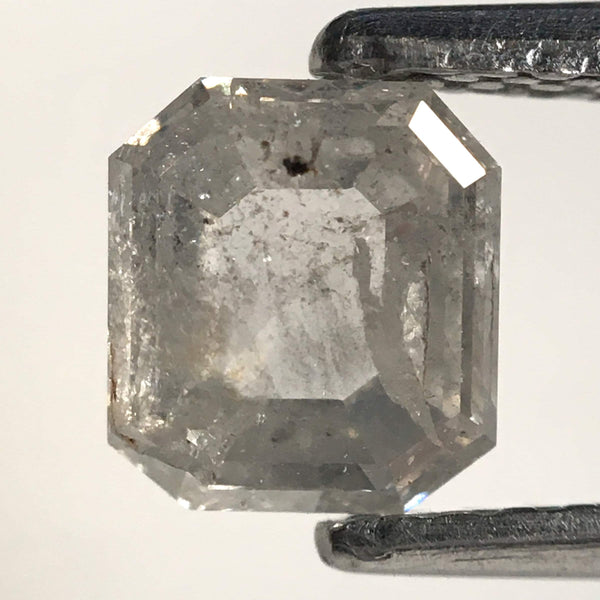 0.71 Ct Emerald Shape Gray color Natural Diamond, 5.59 mm x 5.03 mm x 2.40 mm Natural Loose Diamond, Emerald Cut Diamond, SJ76-171