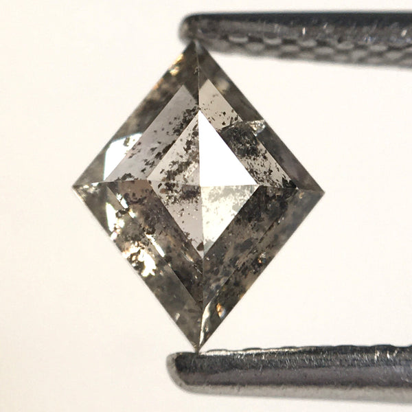 0.69 Ct Natural loose diamond Rhombus Kite Shape Salt and Pepper, 7.14 MM x 5.68 MM x 2.93 MM Gray Kite shape natural diamond, SJ76-189