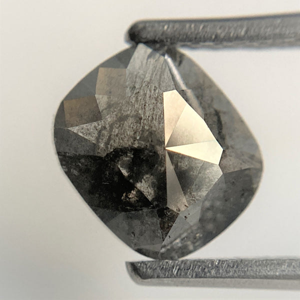 1.46 Ct Oval Shape Dark Gray Natural Loose Diamond, 7.46 mm x 6.35 mm x 2.89 mm Grey Oval Shape Rose Cut Natural Loose Diamond SJ91/47