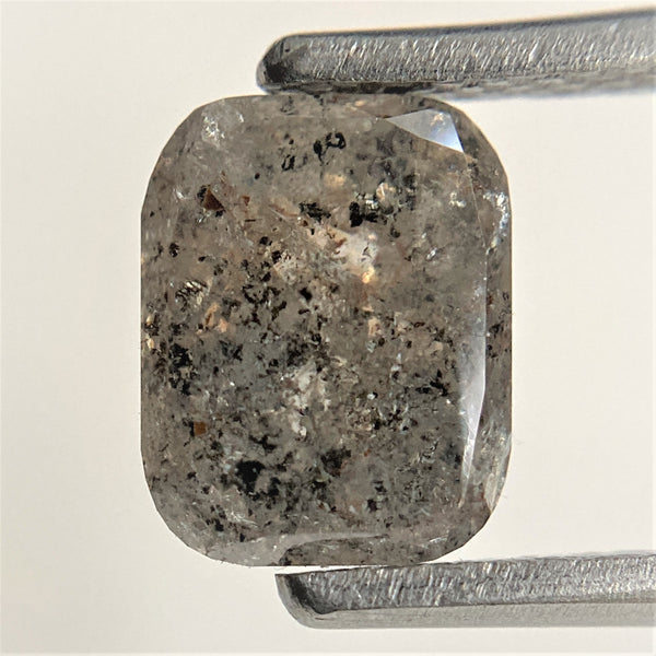 1.60 Ct Oval Shape Dark Gray Natural Loose Diamond, 7.38 mm x 5.38 mm x 3.61 mm Grey Oval Shape Rose Cut Natural Loose Diamond SJ91/48