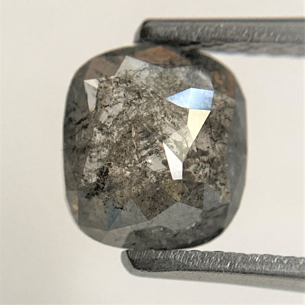 1.22 Carat Oval Cut 7.13 mm x 6.42 mm x 2.66 mm Fancy Gray Color Natural Loose Diamond, Natural Faceted Loose Diamond SJ91/51