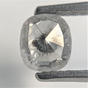 0.93 Ct Natural Oval Cut Rustic Salt and Pepper Diamond, 5.84 mm x 5.17 mm x 3.10 mm Oval Shape Loose Natural Diamond for Ring SJ91/62