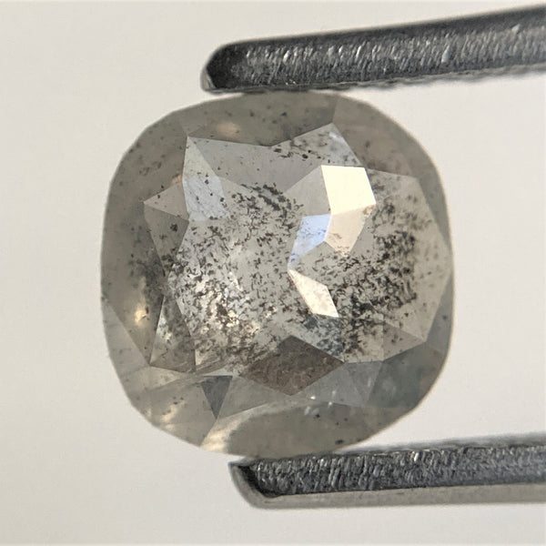 1.03 Ct Gray Color Cushion shape Natural loose diamond, 6.46 mm x 6.28 mm x 2.61 mm Cushion rose cut diamond, 100% conflict free SJ91/70