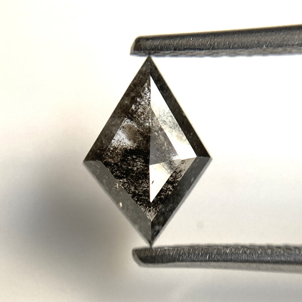 0.81 Ct Kite shape Natural Loose Diamond Black Salt and Pepper, 9.32 mm x 6.36 mm x 2.12 mm Fancy Black Kite Shape Loose Diamond SJ89-23