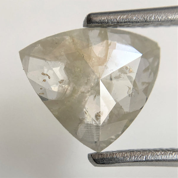 1.16 Ct Triangle Shape Salt and Pepper Natural Loose Diamond 8.38 mm x 9.51 mm x 1.84 mm, Salt and Pepper Color Polished Diamond SJ91/91