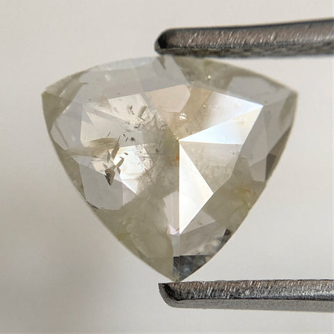 1.00 Ct Triangle Shape Salt and Pepper Natural Loose Diamond 8.37 mm x 9.53 mm x 1.52 mm, Salt and Pepper Color Polished Diamond SJ91/92