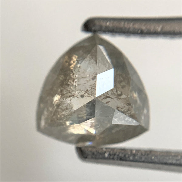 1.09 Ct Triangle Shape Natural Loose Diamond Dark Gray Color 6.26 mm x 6.12 mm x 3.71 mm, Polished Diamond for rings SJ91/104