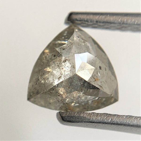 0.79 Ct Triangle Shape Natural Loose Diamond Dark Gray Color 6.23 mm x 6.15 mm x 2.73 mm, Polished Diamond for rings SJ91/106