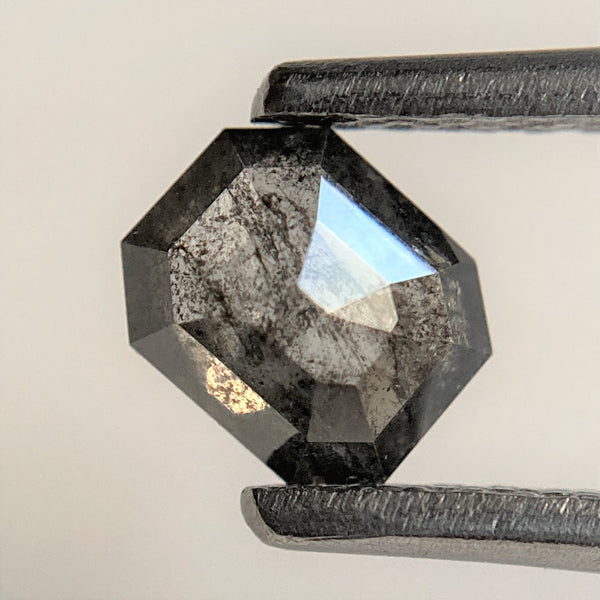 0.46 Ct 5.16 mm x 4.28 mm x 2.03 mm Fancy Grey Emerald Cut Natural Loose Diamond, Fancy Black Natural Loose Diamond Use for Jewelry SJ91/115