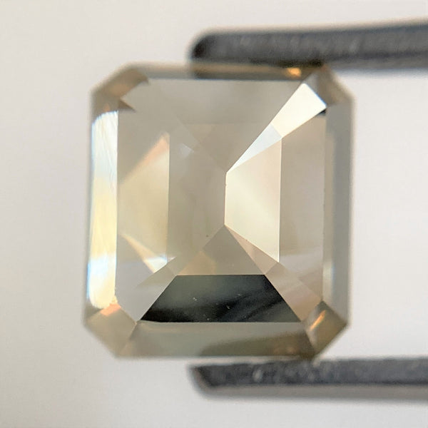 2.52 Ct Fancy Color Emerald Cut Natural Loose Diamond 7.33 mm x 6.59 mm x 4.53 mm , Natural Loose Diamond Use for Jewelry SJ92/02