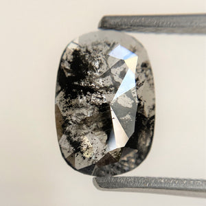 1.20 Ct Oval Cut Fancy Gray Color Natural Loose Diamond, 10.01 mm x 6.93 mm x 1,67 mm Grey Oval Shape Rose Cut Natural Loose Diamond SJ91/40
