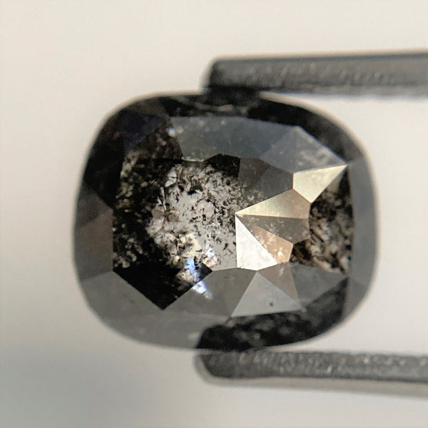 1.66 Ct Oval Cut Fancy Gray Color Natural Loose Diamond, 8.27 mm x 7.00 mm x 3.09 mm Grey Oval Shape Rose Cut Natural Loose Diamond SJ91/44