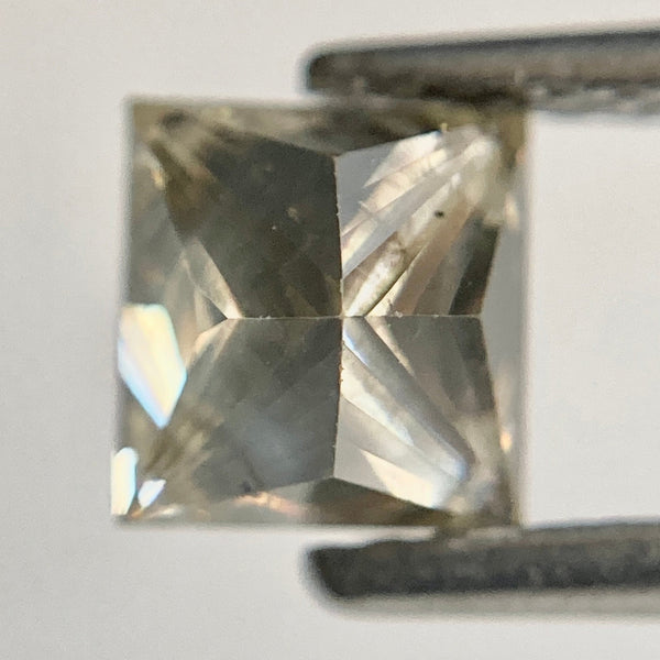 0.99 Ct Fancy Color Diamond, Princess Cut Diamond,5.34 mm x 5.11 mm x 4.00 mm Natural Loose Diamond, Full-Cut Princess Shape Diamond SJ92/13