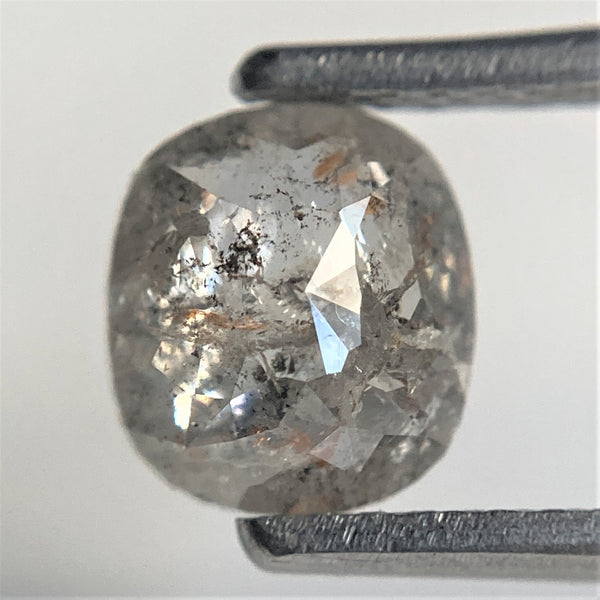 1.15 Ct Natural Loose Diamond Fancy Gray Color Oval Shape, 6.78 mm x 6.05 mm x 2.94 mm Rose Cut Natural Loose Diamond For Ring SJ91/58