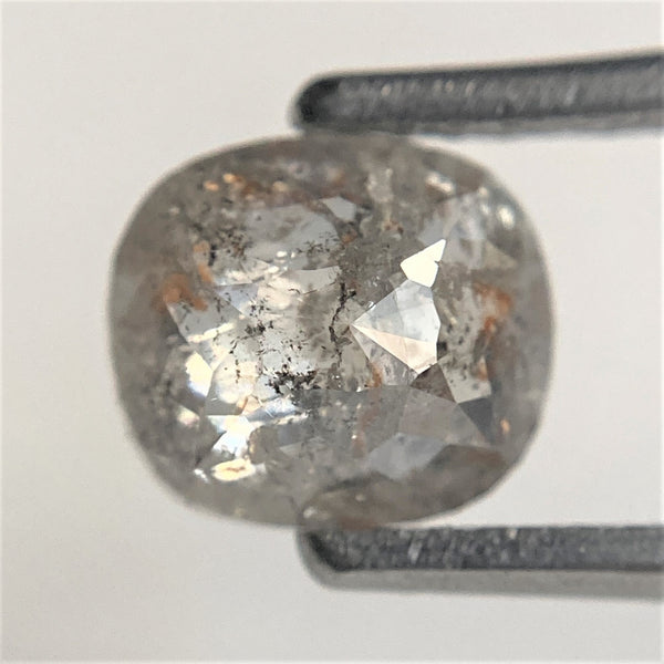 1.15 Ct Natural Loose Diamond Fancy Gray Color Oval Shape, 6.78 mm x 6.05 mm x 2.94 mm Rose Cut Natural Loose Diamond For Ring SJ91/58