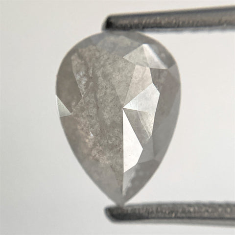 1.62 Ct Pear Cut Loose Natural Diamond Gray salt and pepper 9.29 mm x 6.66 mm x 2.92 mm Rose Cut Pear Shape Natural Diamond SJ93/07