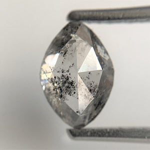 1.27 Ct Marquise Shape natural loose diamond, salt and pepper diamond 8.09 mm x 5.67 mm x 3.85 mm Rose-cut marquise natural diamond SJ93/11