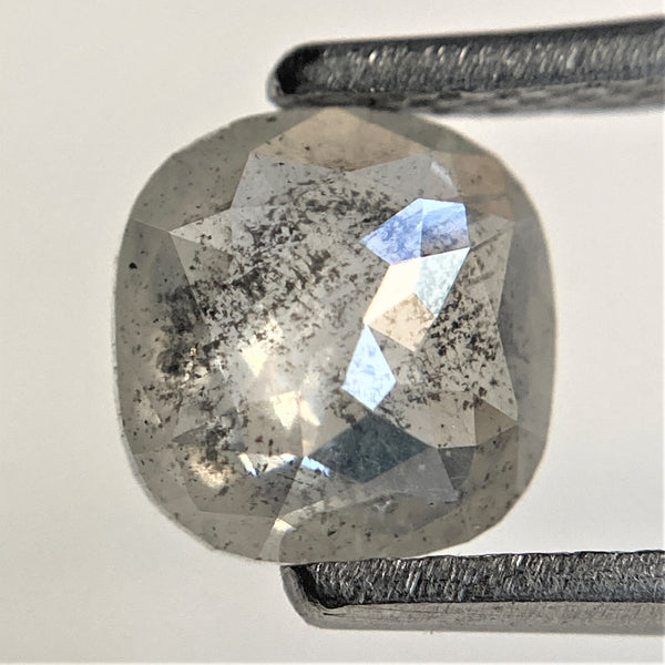 1.03 Ct Gray Color Cushion shape Natural loose diamond, 6.46 mm x 6.28 mm x 2.61 mm Cushion rose cut diamond, 100% conflict free SJ91/70