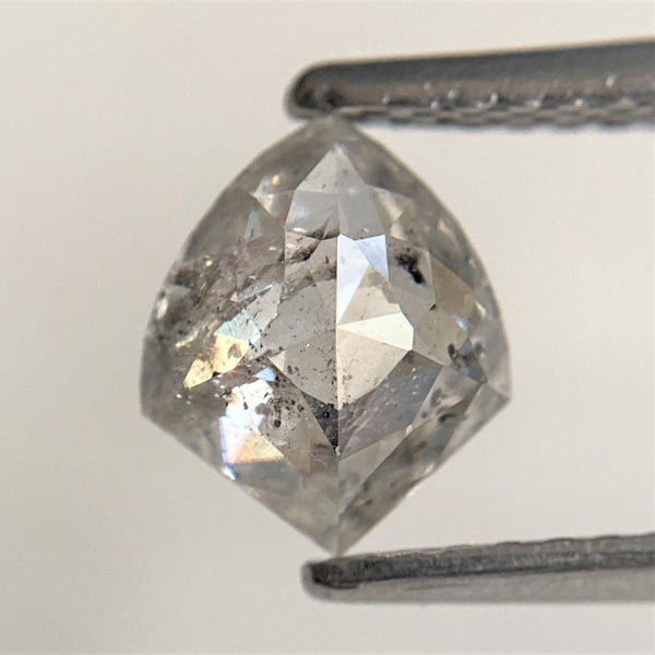 0.95 Ct Natural Shield Shape loose Diamond 7.29 mm x 6.09 mm x 3.04 mm Fancy Grey Black, Diamond for engagement & wedding ring SJ93/23