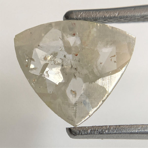 1.16 Ct Triangle Shape Salt and Pepper Natural Loose Diamond 8.38 mm x 9.51 mm x 1.84 mm, Salt and Pepper Color Polished Diamond SJ91/91