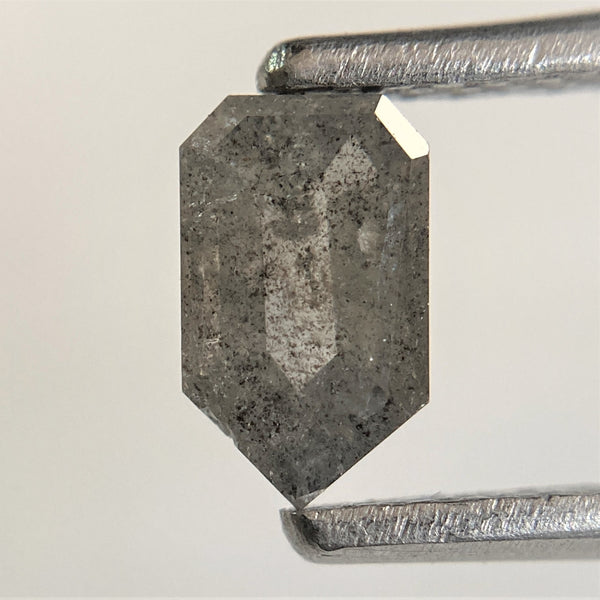 0.52 Ct Genuine Fancy Grey Black Color 6.51 mm x 3.89 mm x 2.07 mm Geometric shape Natural Loose Diamond, Pentagon shape diamond SJ91/110
