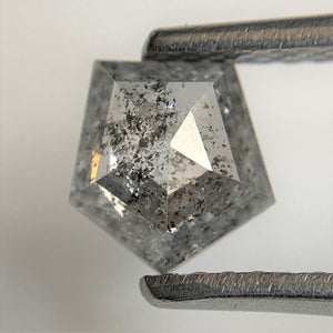 0.60 Ct Fancy Shape Dark Gray Black Color Natural Loose Diamond, 6.18 mm x 6.05 mm x 2.37 mm Shield shape Natural Loose Diamond SJ91/111