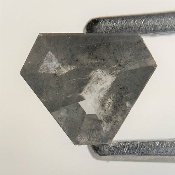 0.57 Ct Fancy Shape Dark Gray Black Color Natural Loose Diamond, 5.05 mm x 6.22 mm x 2.15 mm Shield shape Natural Loose Diamond SJ91/114