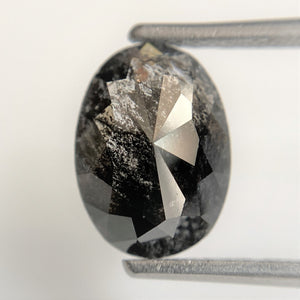 2.21 Ct Oval Shape Gray Natural Loose Diamond 10.49 mm x 7.71 mm x 3.21 mm Oval Shape Rose Cut Natural Loose Diamond SJ90/09