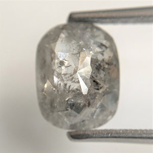2.11 Ct Oval Shape Gray Natural Loose Diamond 9.22 mm x 7.15 mm x 3.49 mm Oval Shape Rose Cut Natural Loose Diamond SJ90/11