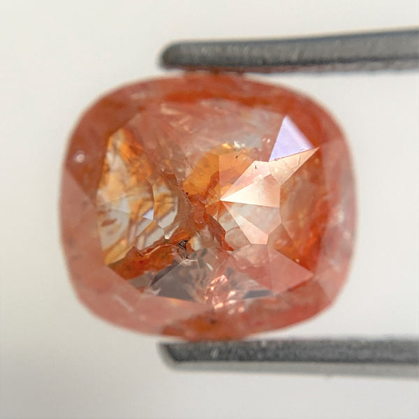 2.51 Ct Natural Oval Shape Fancy Color Translucent Rose cut loose Diamond 9.08 mm x 8.10 mm x 3.82 mm Rustic Natural Diamond  SJ90/18