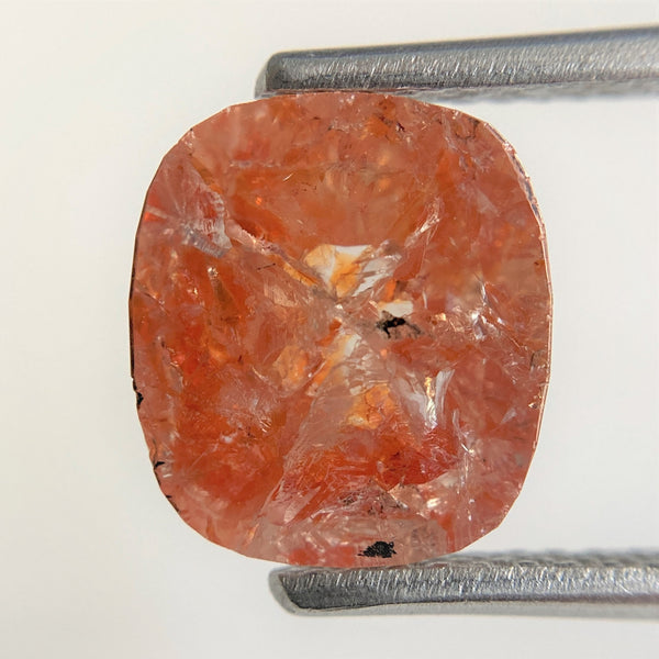 2.51 Ct Natural Oval Shape Fancy Color Translucent Rose cut loose Diamond 9.08 mm x 8.10 mm x 3.82 mm Rustic Natural Diamond  SJ90/18