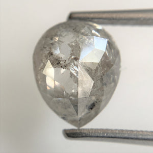 2.33 Ct Fancy Grey Black Pear shape Natural Loose Diamond, 9.15 mm x 7.45 mm x 4.34 mm Pear Cut Superb Quality Diamond SJ90/41