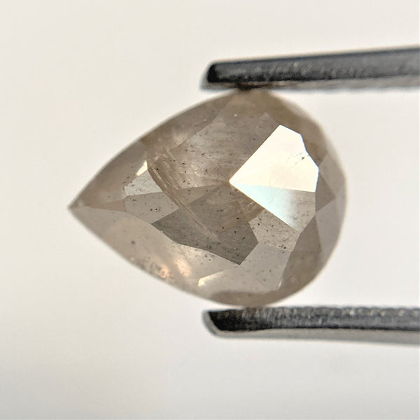 2.00 Ct Fancy Grey Pear shape Natural Loose Diamond, 8.76 mm x 6.89 mm x 4.50 mm Pear Cut Superb Quality Diamond SJ90/44